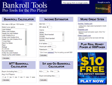 Tablet Screenshot of bankrolltools.com